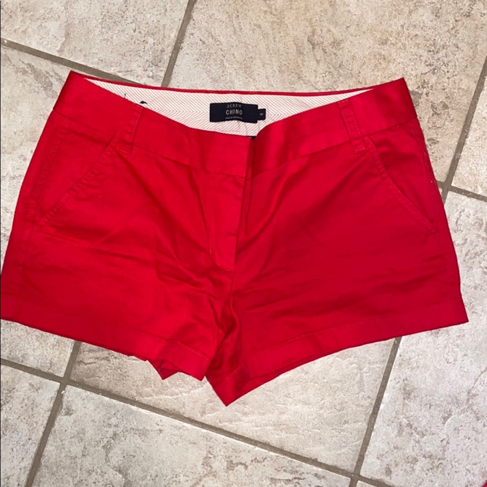 J.Crew Red Chino Shorts